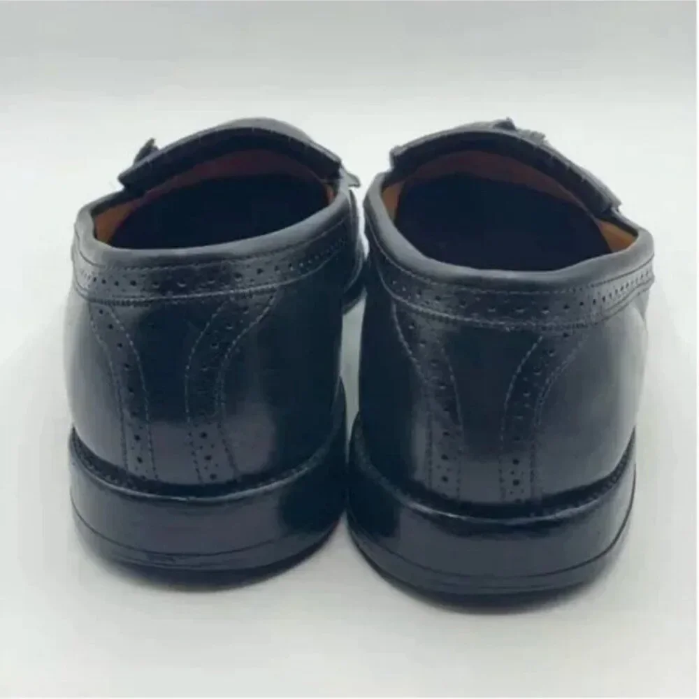 Allen Edmonds Men's Leather Bridgeton Tassel Black Dress Loafers Size 9.5